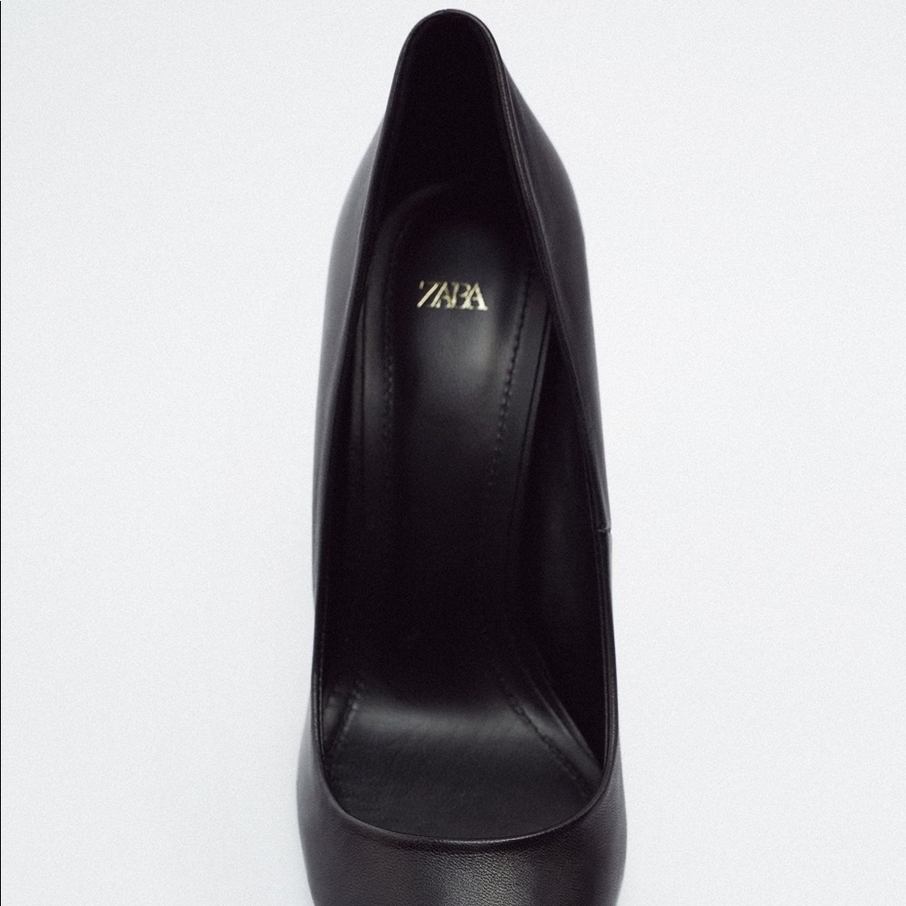 Zara 100% Leather Heels - Picture 6 of 7